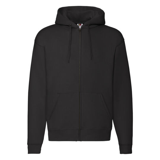 Толстовка с начесом PREMIUM HOODED SWEAT JACKET 280, черный